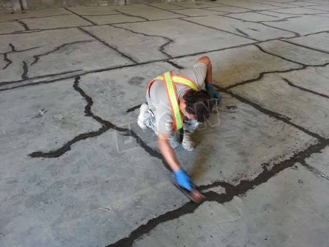 Completed concrete repair project